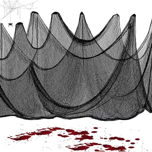 Heygelo Decorazione di Halloween，Halloween Panno Decorativo Tessuto di Halloween Festa Decorazione di Case Stregate Panno Raccapricciante Spettrale Decorazioni Rifornimenti per Feste 