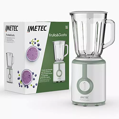 Imetec Frulla&Gusta, Frullatore con 4 lame in acciaio inox