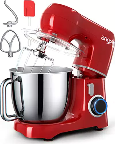 Impastatrice Planetaria 1300W 5 Litriini angel 10+1 Velocità Robot da Cucina con Ciotola in Acciaio Inossidabile