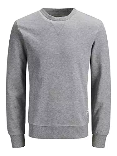Jack & Jones Jjebasic Sweat Crew Neck Noos Felpaight Grigio