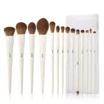 Jessup Pennelli Make Up 14 pezzi Vegano Set Pennelli Make Up Professionali Fondotinta in polvere Evidenziatore Correttore Ombretto Matita per sopracciglia Spoolie Capelli sintetici T329