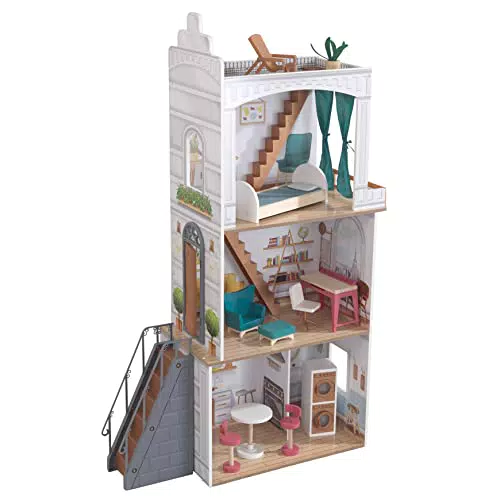 KidKraft 10238 Casa Rowan in Legno adatta per Bambole di 30 cm