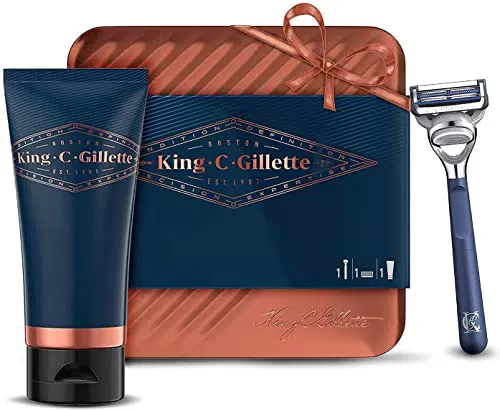 King C. Gillette Idea Regalo Uomo con Regolabarba Uomo