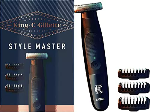 King C. Gillette Style Master, Regolabarba Uomo Senza Fili Per Regolare