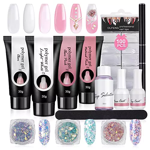 Kit Ricostruzione Unghie Gel, Poly Nail Gel Kit, Kit Unghie Gel