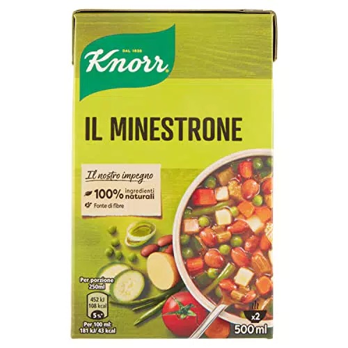 Knorr Minestrone Tradizionale, Piatti Pronti Knorr con Ingredienti 100% Naturali