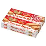 LAGO Wafer con Vellutata Crema Nocciola 69% con 5 Strati Friabili di Wafer, multipack 4x50g