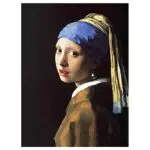 Legendarte - Stampa su tela - La Ragazza Con L'Orecchino Di Perla - Jan Vermeer - Quadro su Tela