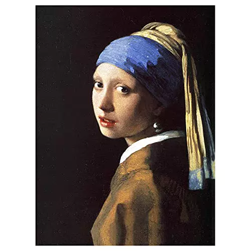Legendarte - Stampa su tela - La Ragazza Con L'Orecchino Di Perla - Jan Vermeer - Quadro su Tela