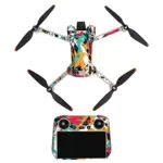 Linguhang Mini 3 Pro Drone Decalcomania Impermeabile AntiGraffio di Protezione Guardia Skin Guard per DJI Mini 3 Pro Drone per DJI RC Telecomando Fai da te Accessori