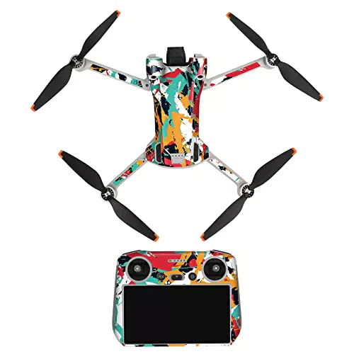 Linguhang Mini 3 Pro Drone Decalcomania Impermeabile AntiGraffio di Protezione Guardia Skin Guard per DJI Mini 3 Pro Drone per DJI RC Telecomando Fai da te Accessori