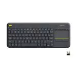 Logitech K400 Plus Tastiera Wireless Touch TV, Facili Controlli Multimediali e Touchpad Integrato