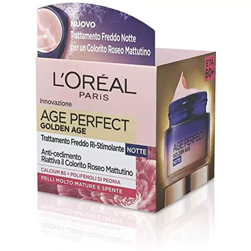 L'Oréal Paris Crema Notte Age Perfect Golden Age, Trattamento Fortificante