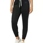 AURIQUE Leggings Sportivi Donna, Nero/Bianco, 42