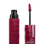 Maybelline New York Tinta Labbra a Lunga Tenuta Superstay Vinyl Ink, Tonalità: 30 UNRIVALED