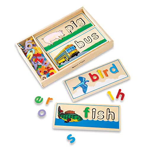 Melissa & Doug - Impara le Prime Parole in Inglese, Gioco in Legno
