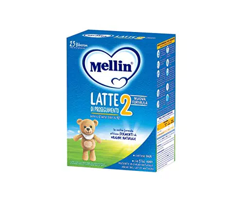 MELLIN 2 - Latte di Proseguimento in Polvere per Neonati dal 6° Mese Compiuto al 12° - Confezione da 3200 grammi