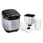 Moulinex OW240E Pain & Délices Macchina del Pane in Acciaio Inox con Funzione Yogurt e 20 Programmi Automatici per Pane