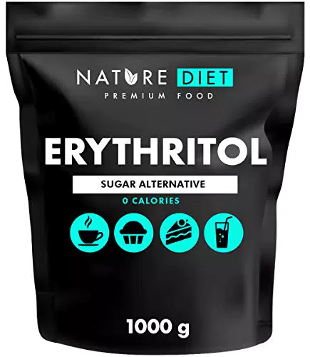 Nature Diet - Eritritolo 2 x 1000 g, Dolcificante Naturale