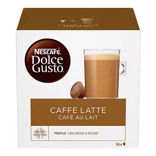 NESCAFÉ DOLCE GUSTO Caffelatte Caffè con Latte, 3 Confezioni da 16 capsule