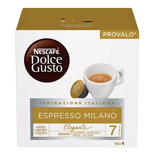 NESCAFÉ DOLCE GUSTO Espresso Milano Caffè, 6 Confezioni da 16 capsule