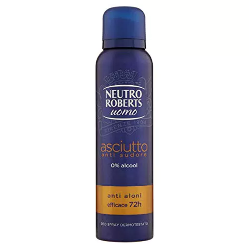 Neutro Roberts, Deodorante Spray Uomo Asciutto Essenza Mediterranea
