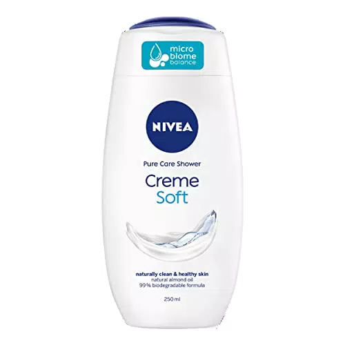 Nivea Docciaschiuma Crema Creme Soft in Confezione da 6 x 250 ml