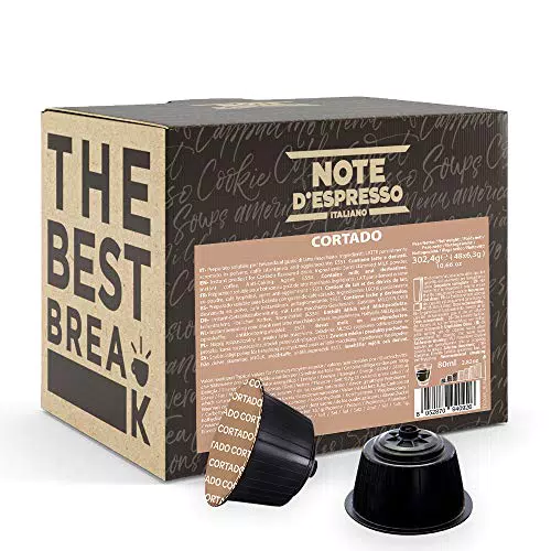 Note D'Espresso Cortado, Capsule Compatibili Soltanto con Sistema NESCAFE DOLCE GUSTO