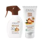 Omia, Kit Routine Solari con Trigger Solare SPF 30 e Crema Idratante Corpo a Base di Argan del Marocco