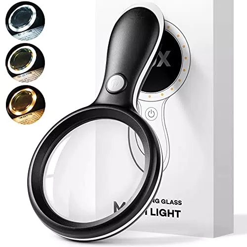 OnaEz Lente d'ingrandimento con luce, ingrandimento 10x