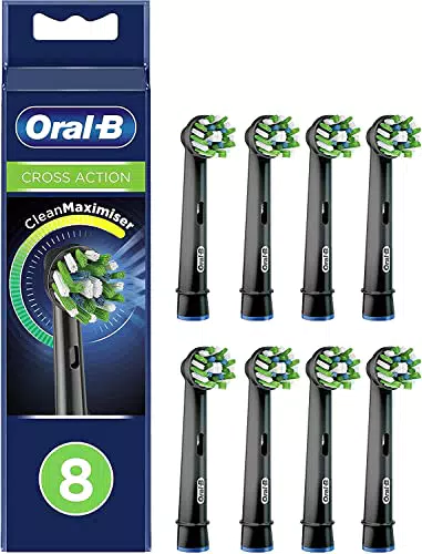 Oral-B Cross Action Testine Spazzolino Elettrico, Confezione Da 8 Pezzi