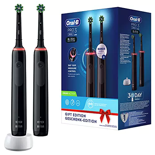 Oral-B Pro 3 Spazzolino Elettrico 2 Spazzoliniensore di Pressione