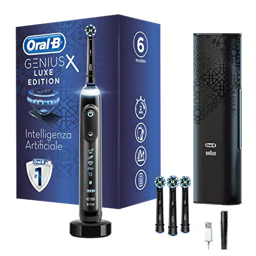 Oral-B Spazzolino elettrico Genius X Luxe Edition 20000 Midnight Black