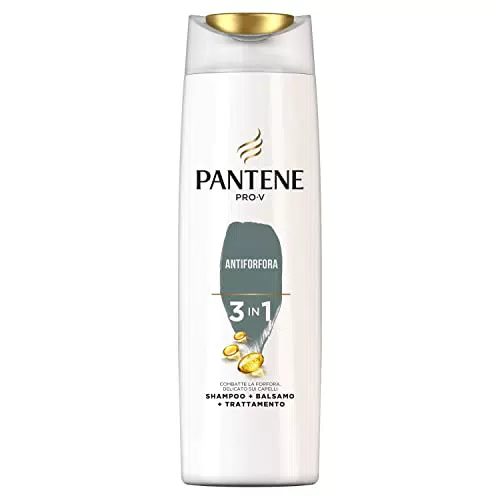 Pantene Pro-V Antiforfora 3 in 1 Shampoo Balsamo e Trattamento per Capelli 100% Forti e Cute Pulita