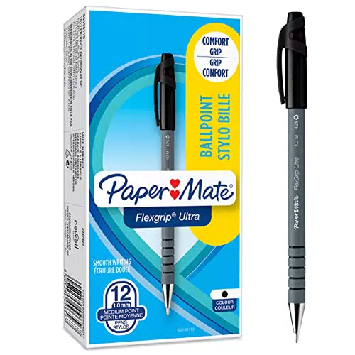 Paper Mate Flexgrip Ultra - Penna a Sfera con Cappuccio