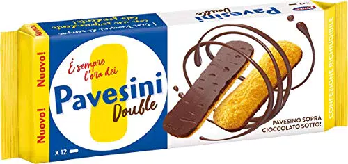 Pavesi Pavesini Double, Snack Croccante con Cioccolato Fondente