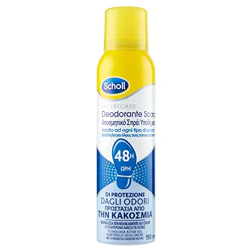 Scholl ExpertCare, Deodorante Spray per Scarpe con Tecnologia Attiva sul Controllo degli Odori