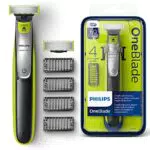 Philips QP2530/30 OneBlade, Rade, Regola e Rifinisce con 4 Pettini Regolabarba e 1 Lama di Ricambio Inclusa