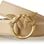 Pinko Love Berry Simply Belt H4 Vit. Cintura, D18Q_Sand-Antique Gold