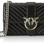 PinkoOVE CLASSIC ICON V QUILT 5 CL Donna, Z99O_NERO-OLD SILVER