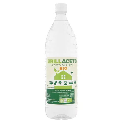 Ponti BRILLACETO BIO Aceto di Alcol, Aceto di Alcol Biologico ideale per conservare e per pulire