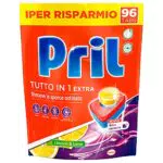 Pril 3 Azioni, Detersivo Lavastoviglie, 96 Tabs