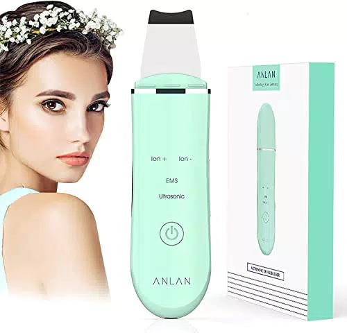 Pulizia Viso, ANLAN Skin Scrubber Peeling Spazzola Face Scrubber ad Ultrasuoni Professionale ad 4 modalità Blackhead Remover