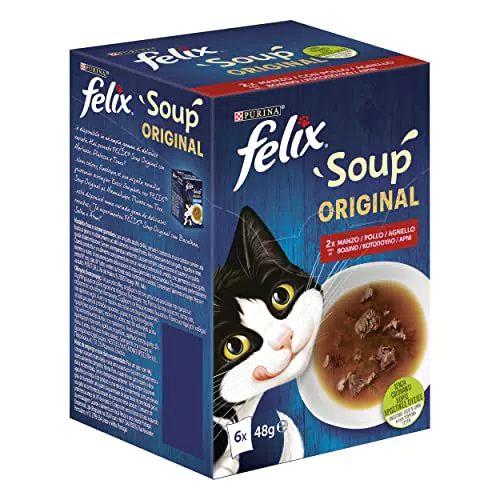 PURINA FELIX Soup Gatto Selezioni Deliziose con Manzo