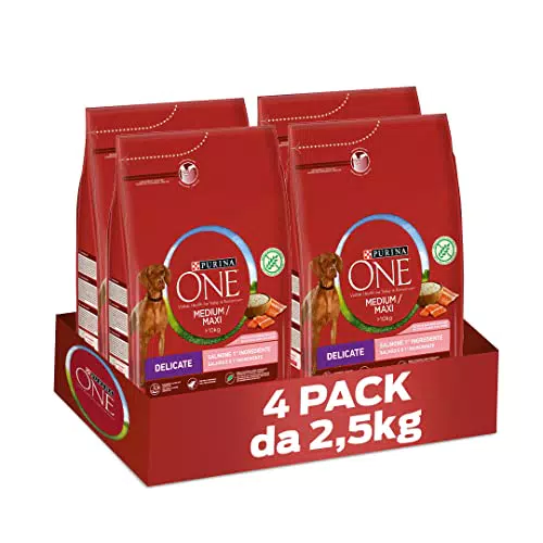 Purina One Medium/Maxi > 10 kg Delicate Crocchette Cani con Salmone