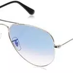 Ray-Ban Aviator, Occhiali da Sole Unisex-Adulto, Argento