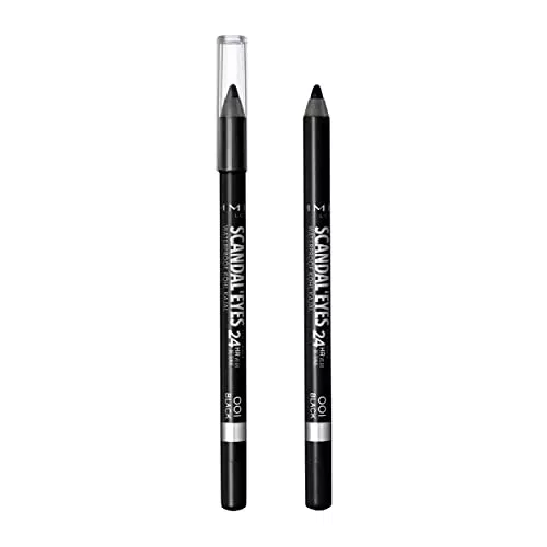Rimmel London Matita Occhi Waterproof ScandalEyes - Kohl Kajal Nero
