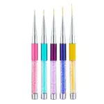 Rnitle Pennelli gel Unghie Professionali, 5 Pezzi Pennelli per Unghie