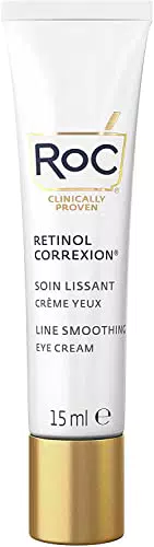 RoC - Retinol Correxion Levigatura delle Linee Crema Contorno Occhi - Riduce Visibilmente Gonfiori e Occhiaie - Antirughe e Antieta - 15 ml