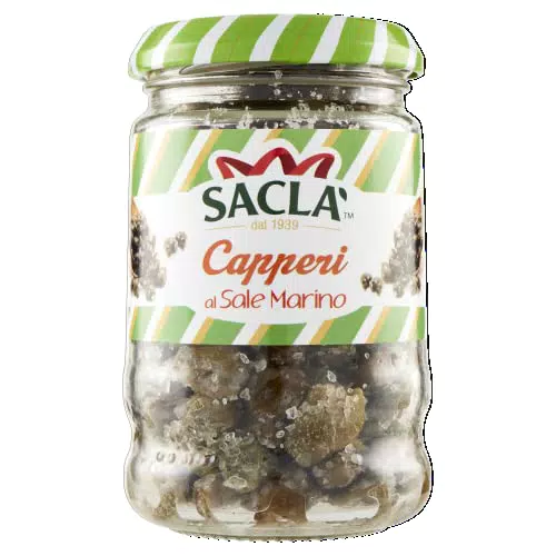 Saclà, Capperi, Capperi al Sale Marino, Ideali per Arricchire i Tuoi Piatti